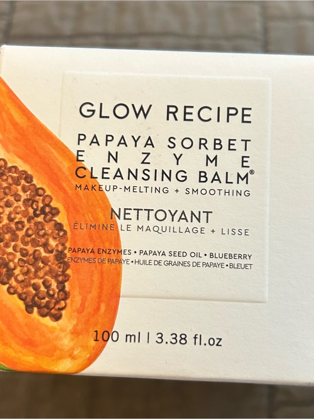 Glow Recipe Papaya Sorbet Cleansing Balm - White & Orange